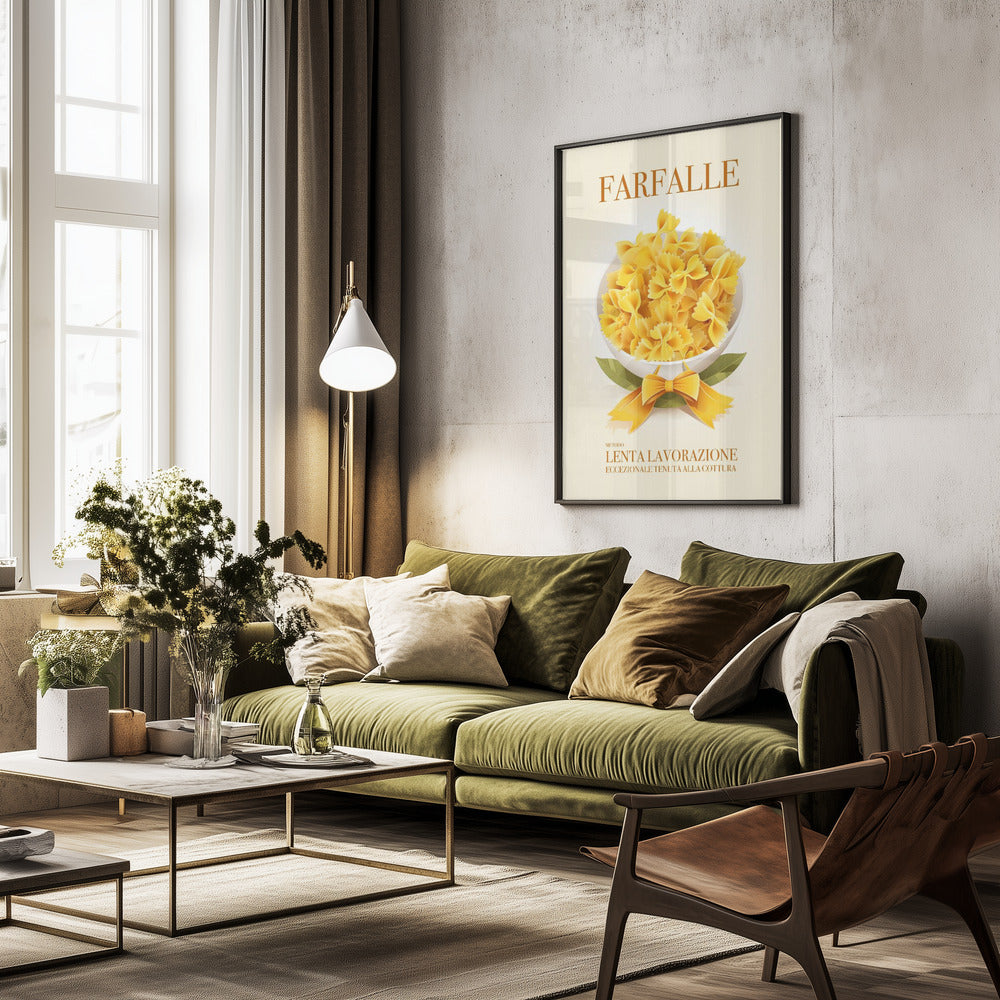 Pasta Farfalle - Poster / Art Print - interiör