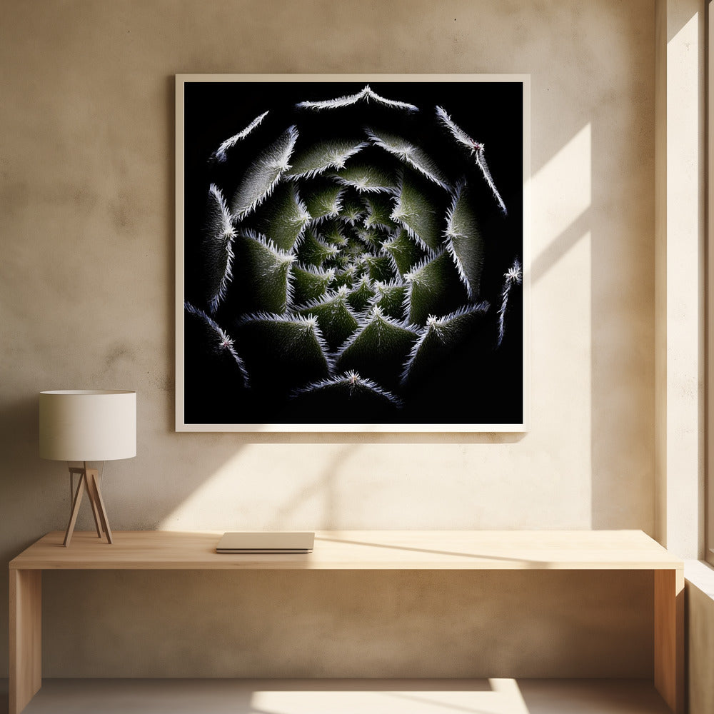 Sempervivum Rosette - Poster / Art Print - interiör