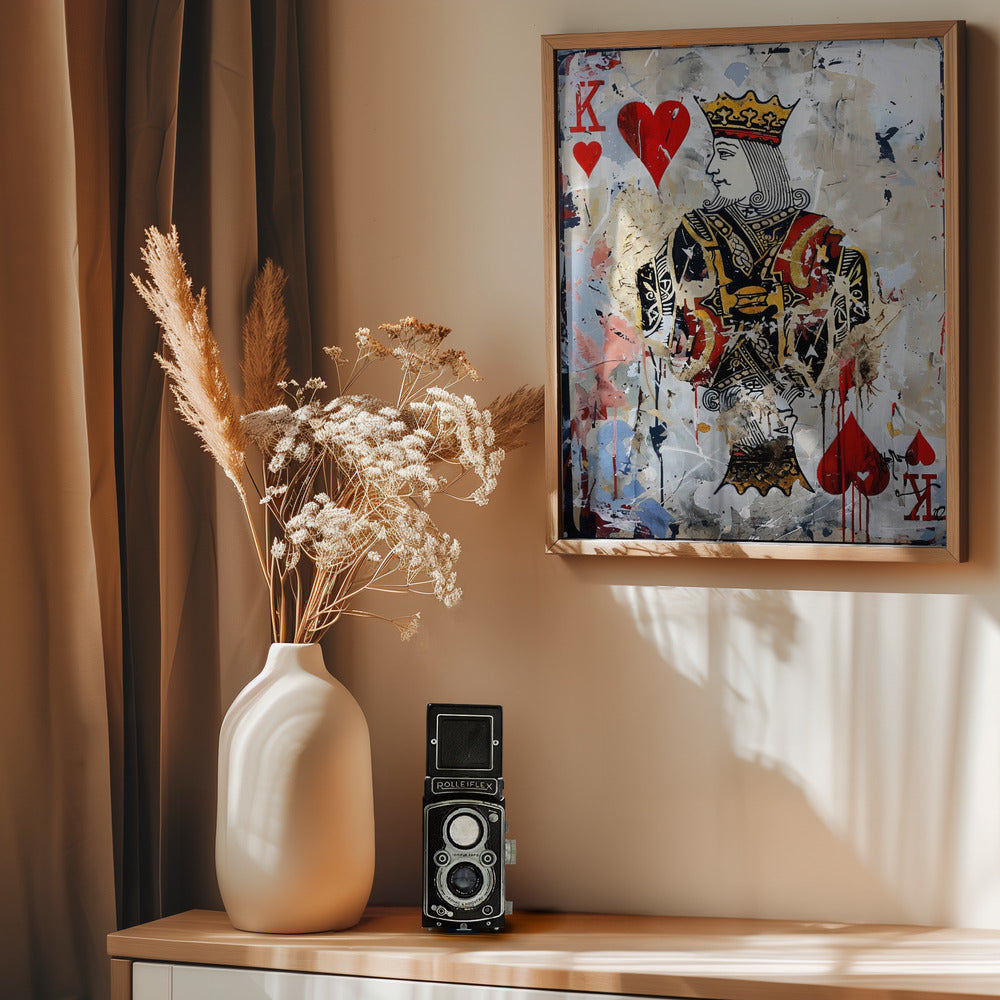 King of Hearts - Poster / Art Print - interiör