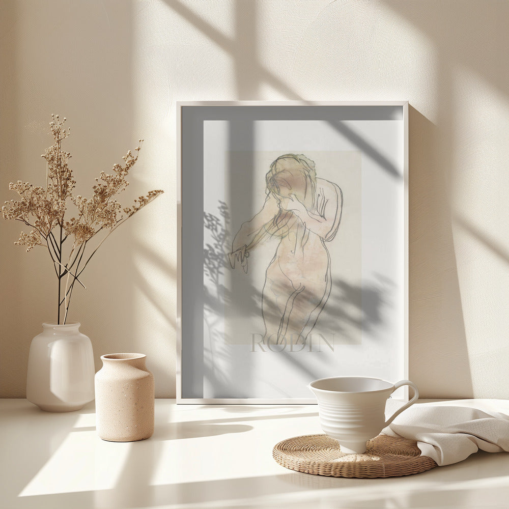Study of Nude - Poster / Art Print - interiör