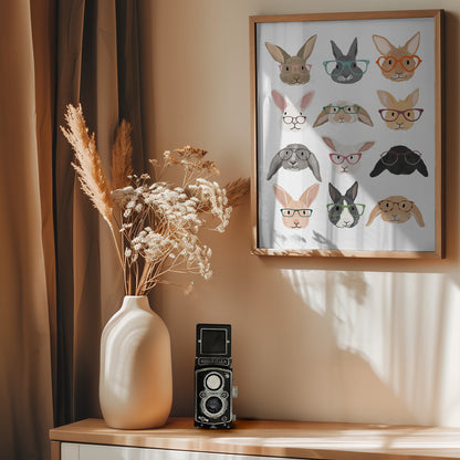 H Rabbits 2 - Poster / Art Print - interiör