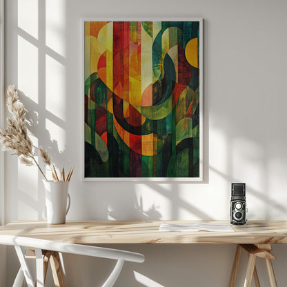 Deep Forest Sunlight - Poster / Art Print - interiör