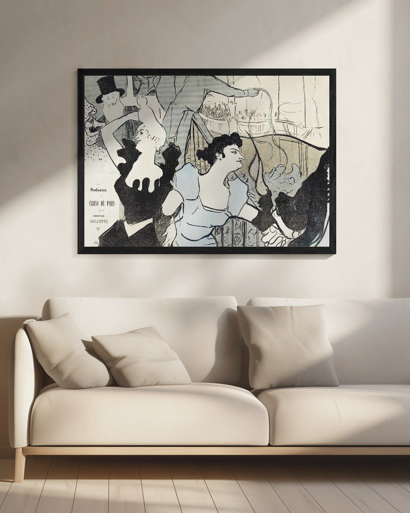Les Reodutes Du Casino De Paris (1892) - Poster / Art Print - interiör