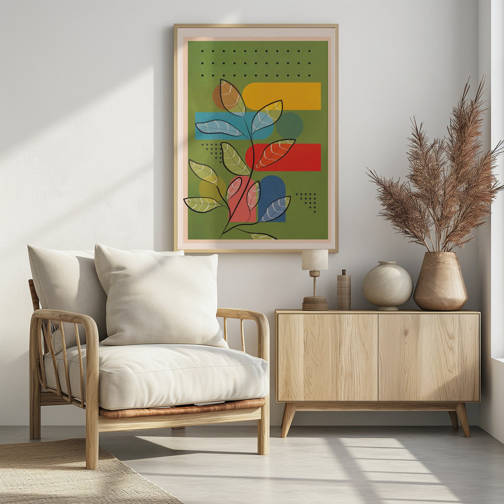 Tropical Geometry 7 - Poster / Art Print - interiör