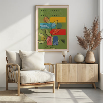 Tropical Geometry 7 - Poster / Art Print - interiör