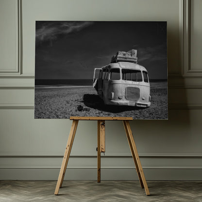 Beached Bus - Poster / Art Print - interiör