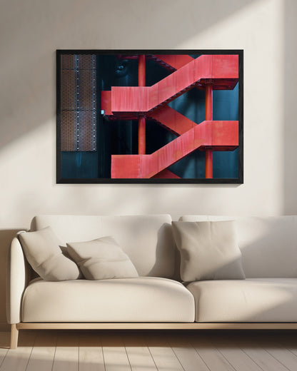 red route - Poster / Art Print - interiör