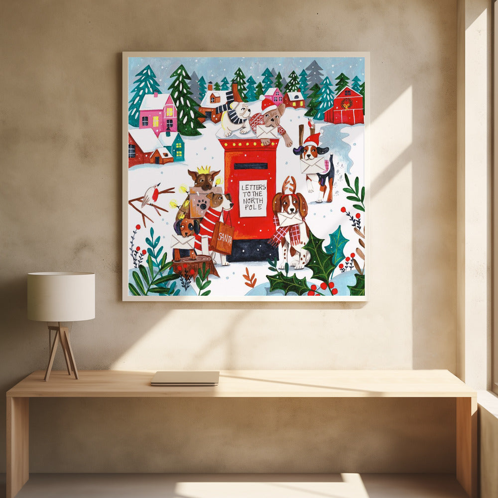 Christmas post - Poster / Art Print - interiör