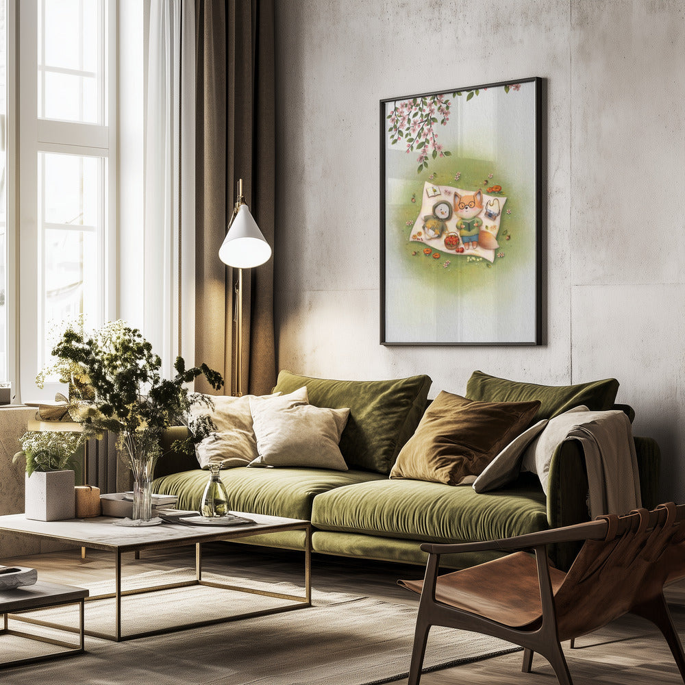 Picnic On the Grass - Poster / Art Print - interiör