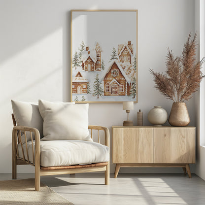 Gingerbread Village - Poster / Art Print - interiör