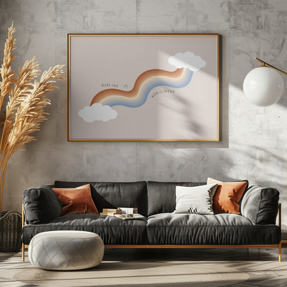 Healing Rainbow - Poster / Art Print - interiör