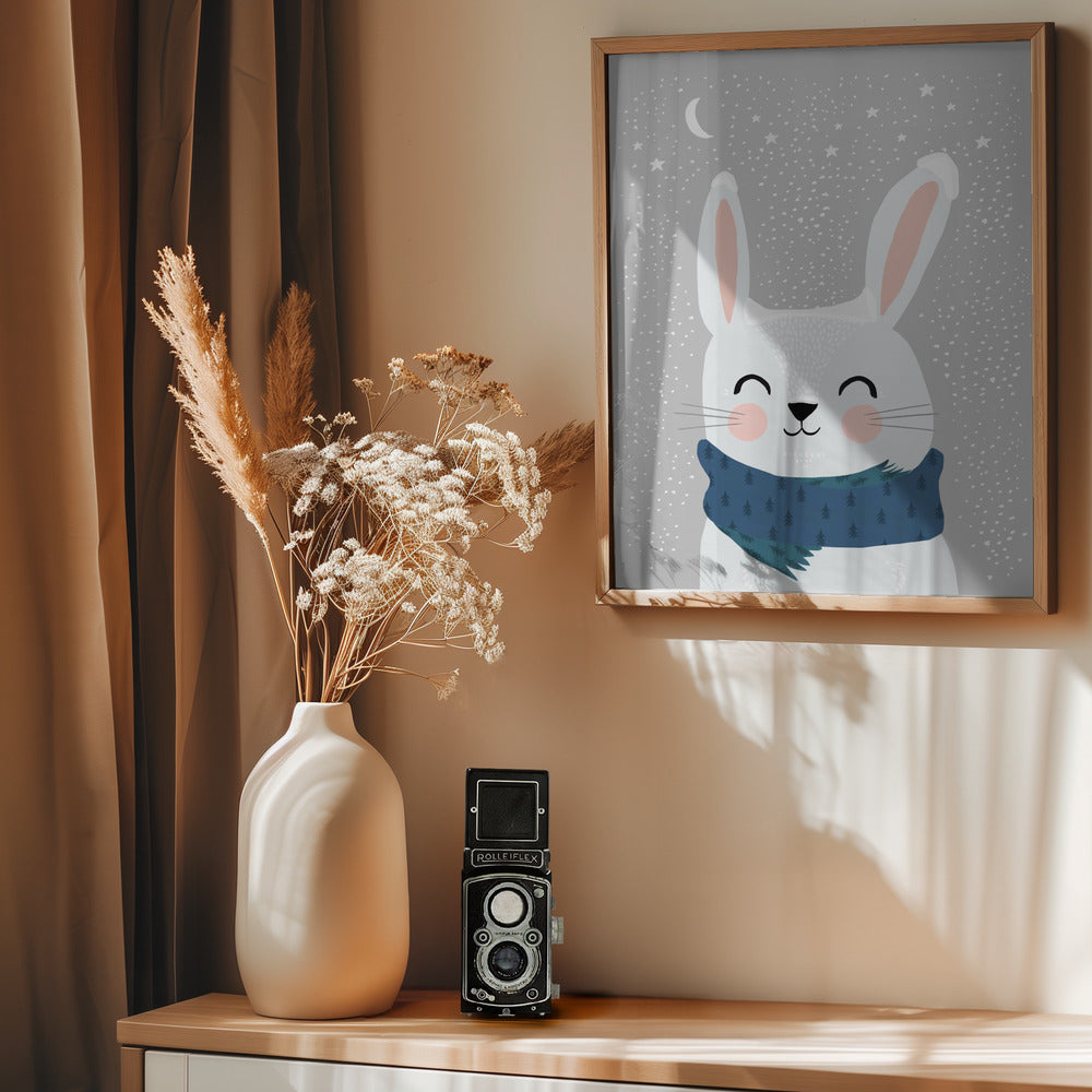 Snow Bunny - Poster / Art Print - interiör
