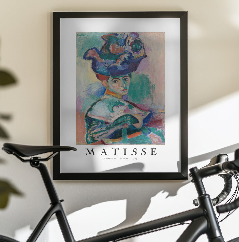 Woman With Hat 1905 - Poster / Art Print - interiör