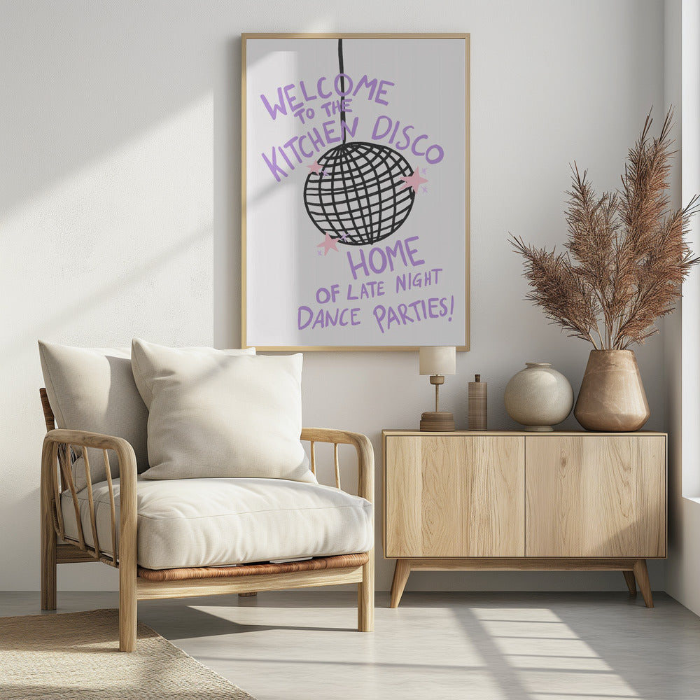 Kitchen Disco - Poster / Art Print - interiör