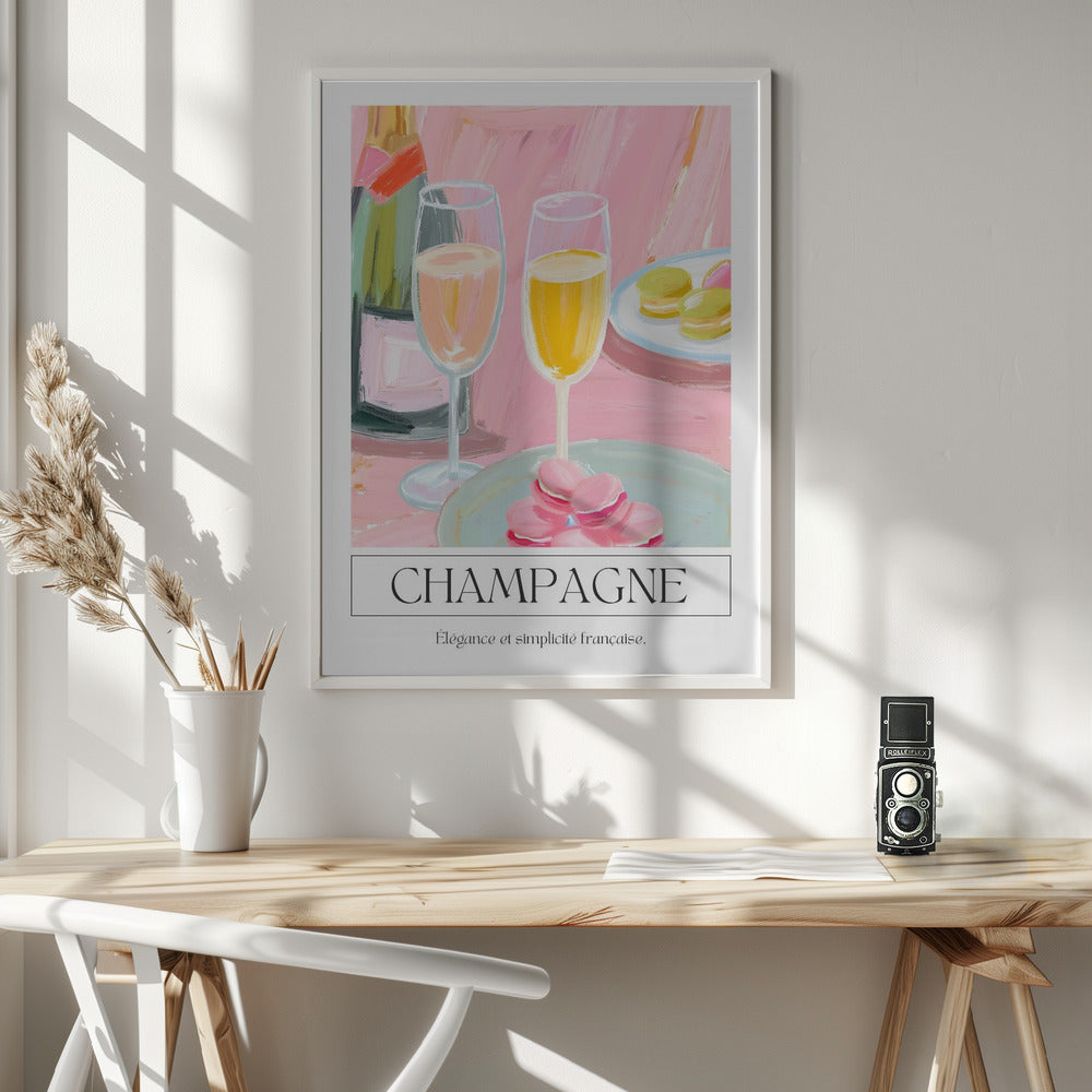 Champagne - Poster / Art Print - interiör