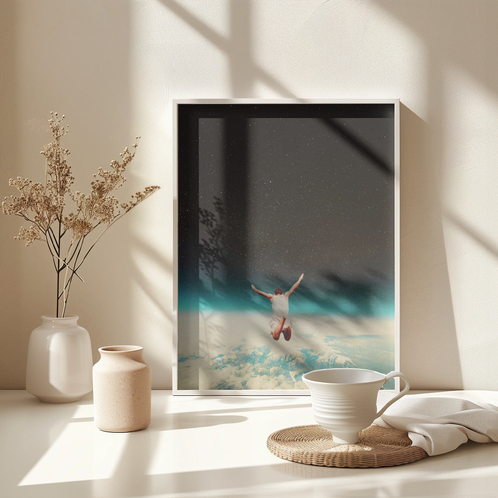 Falling With a Hidden Smile - Poster / Art Print - interiör