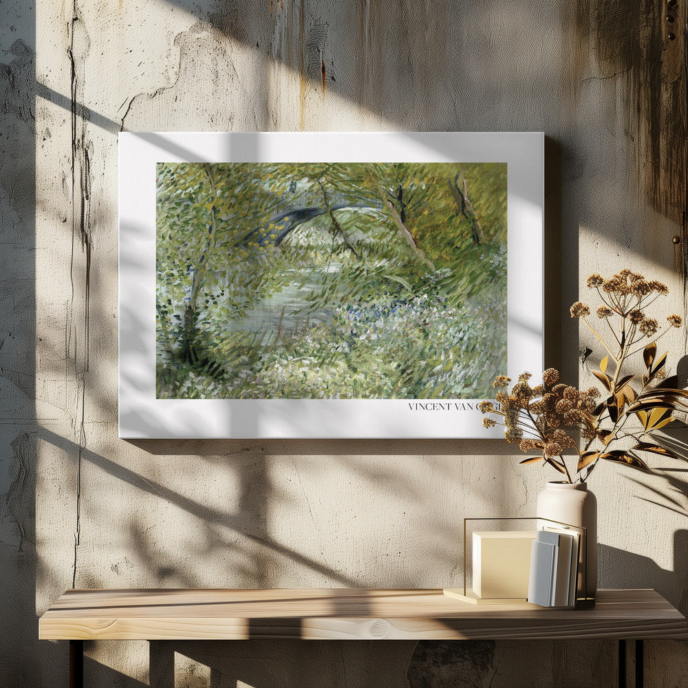 River Bank In Springtime (1887) Horisontal - Poster / Art Print - interiör
