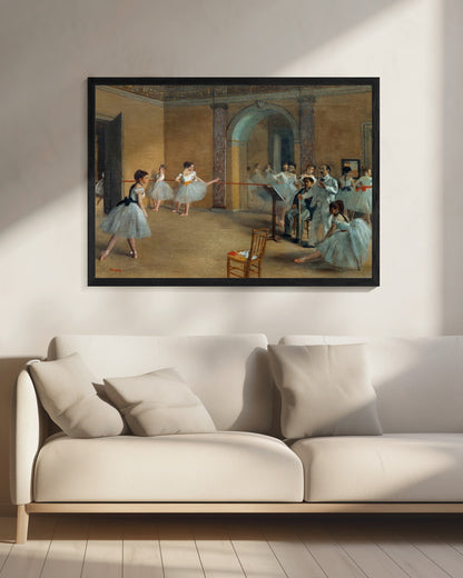 The Dance Foyer At the Opera On the Rue Le Peletier - Poster / Art Print - interiör