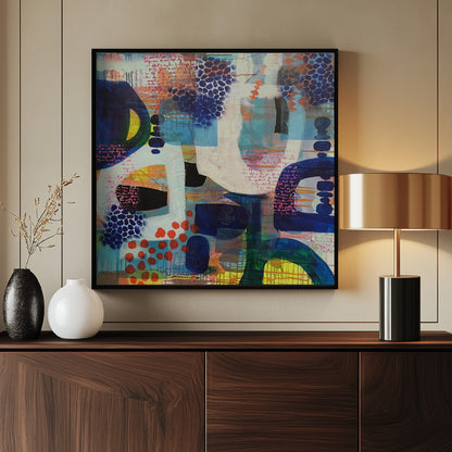 Vibrant Array of Geometric Shapes - Poster / Art Print - interiör