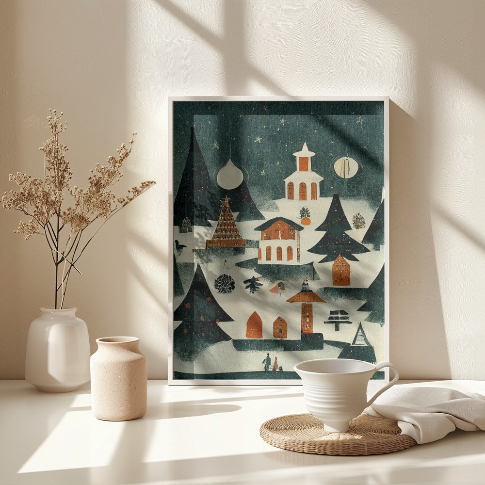 Before Christmas - Poster / Art Print - interiör