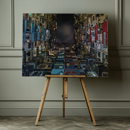 Monster Building Night - Poster / Art Print - interiör