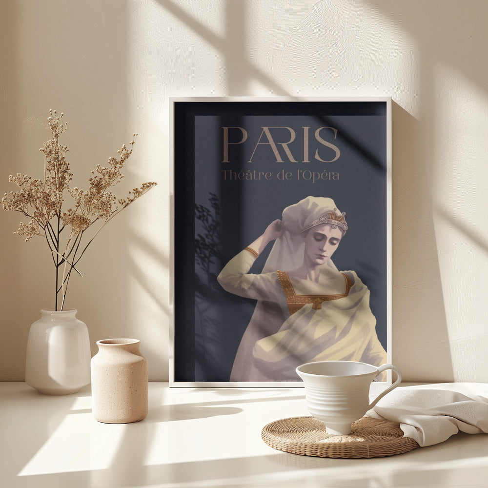 Paris   Theatre De Lopera - Poster / Art Print - interiör