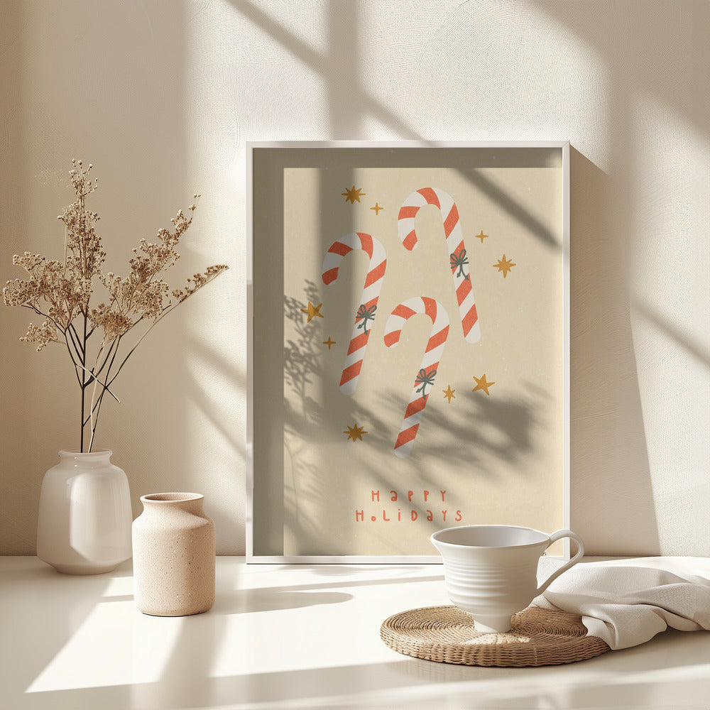 Candy Cane - Poster / Art Print - interiör