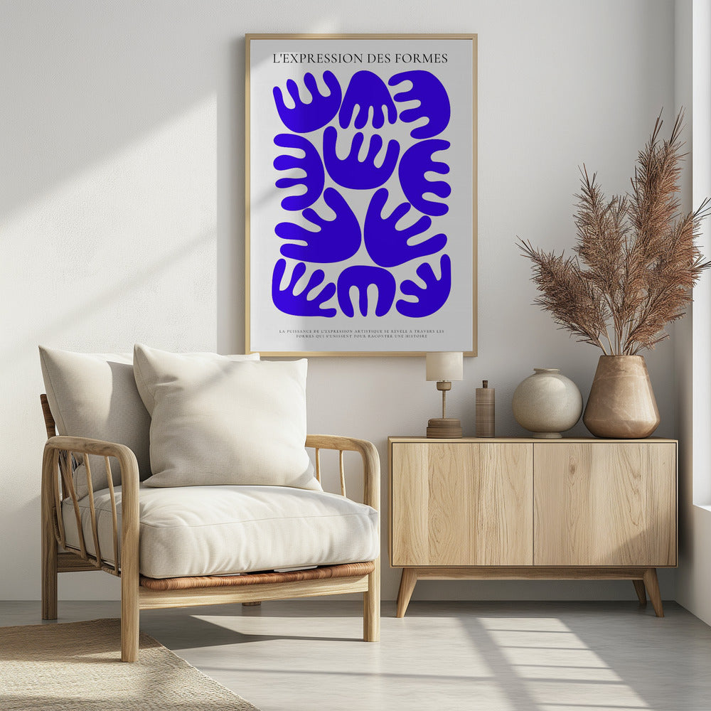 HARMONIE BLEU - Poster / Art Print - interiör