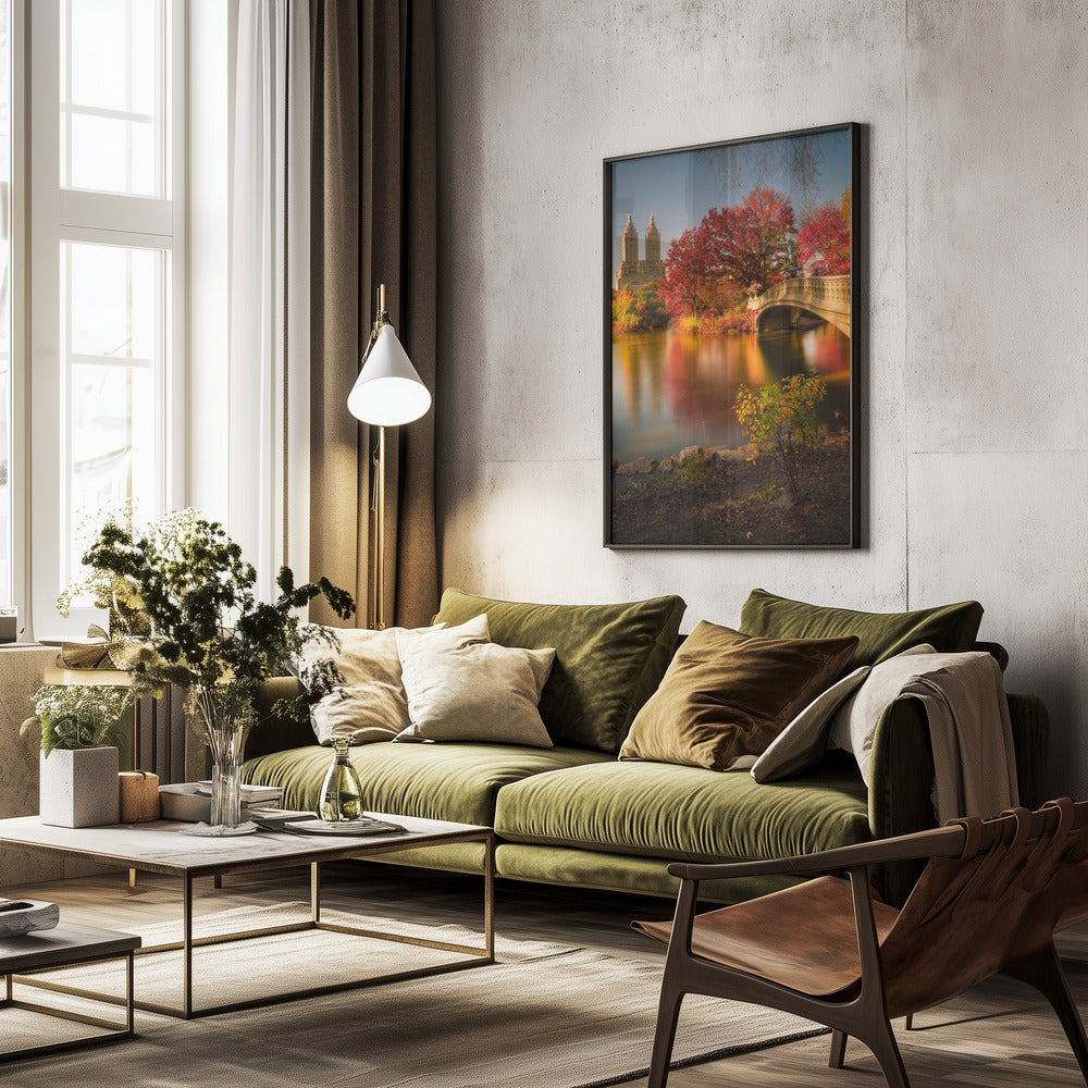 Fall in Central Park - Poster / Art Print - interiör