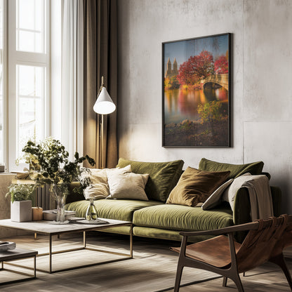 Fall in Central Park - Poster / Art Print - interiör