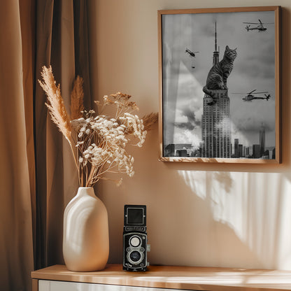 Cat on top - Poster / Art Print - interiör