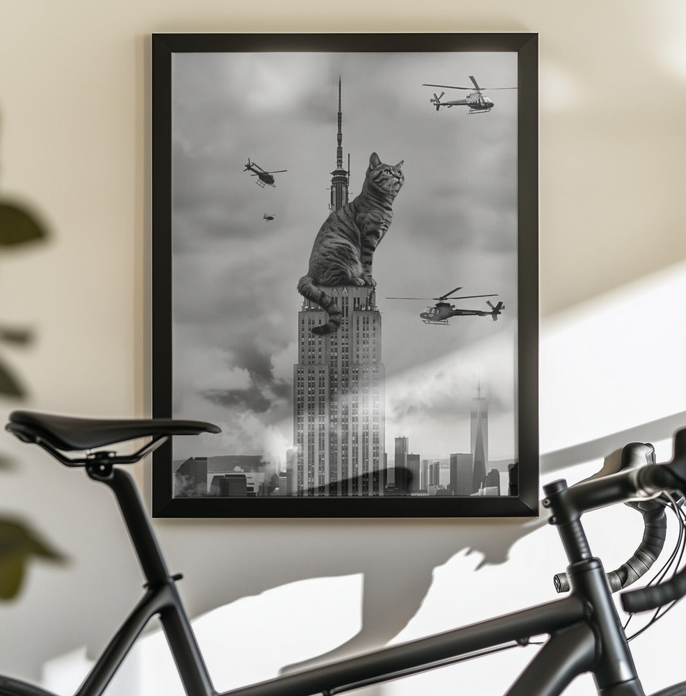 Cat on top - Poster / Art Print - interiör