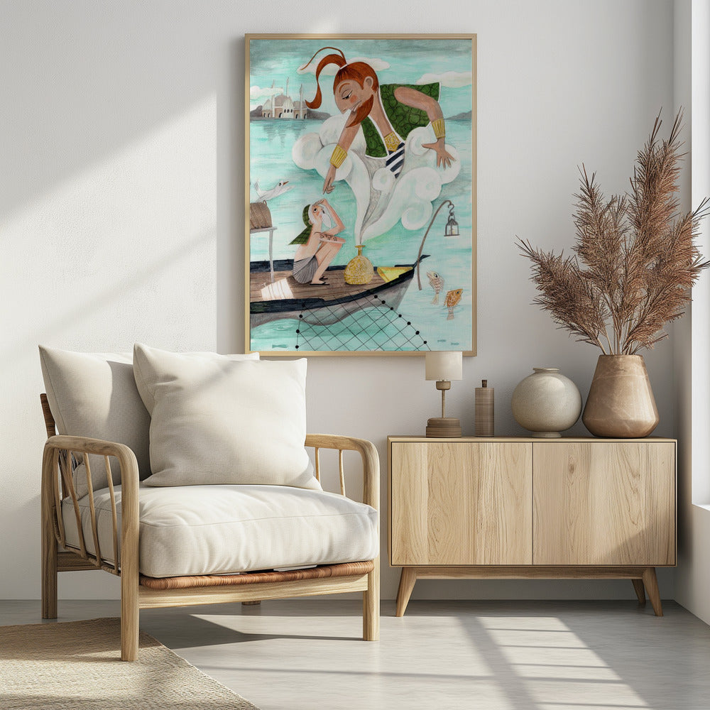The Fisherman and the Jinni - Poster / Art Print - interiör