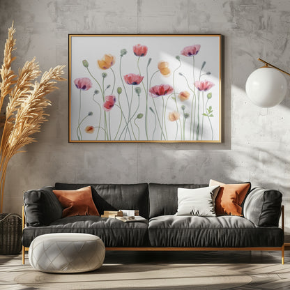 Papaver party - Poster / Art Print - interiör