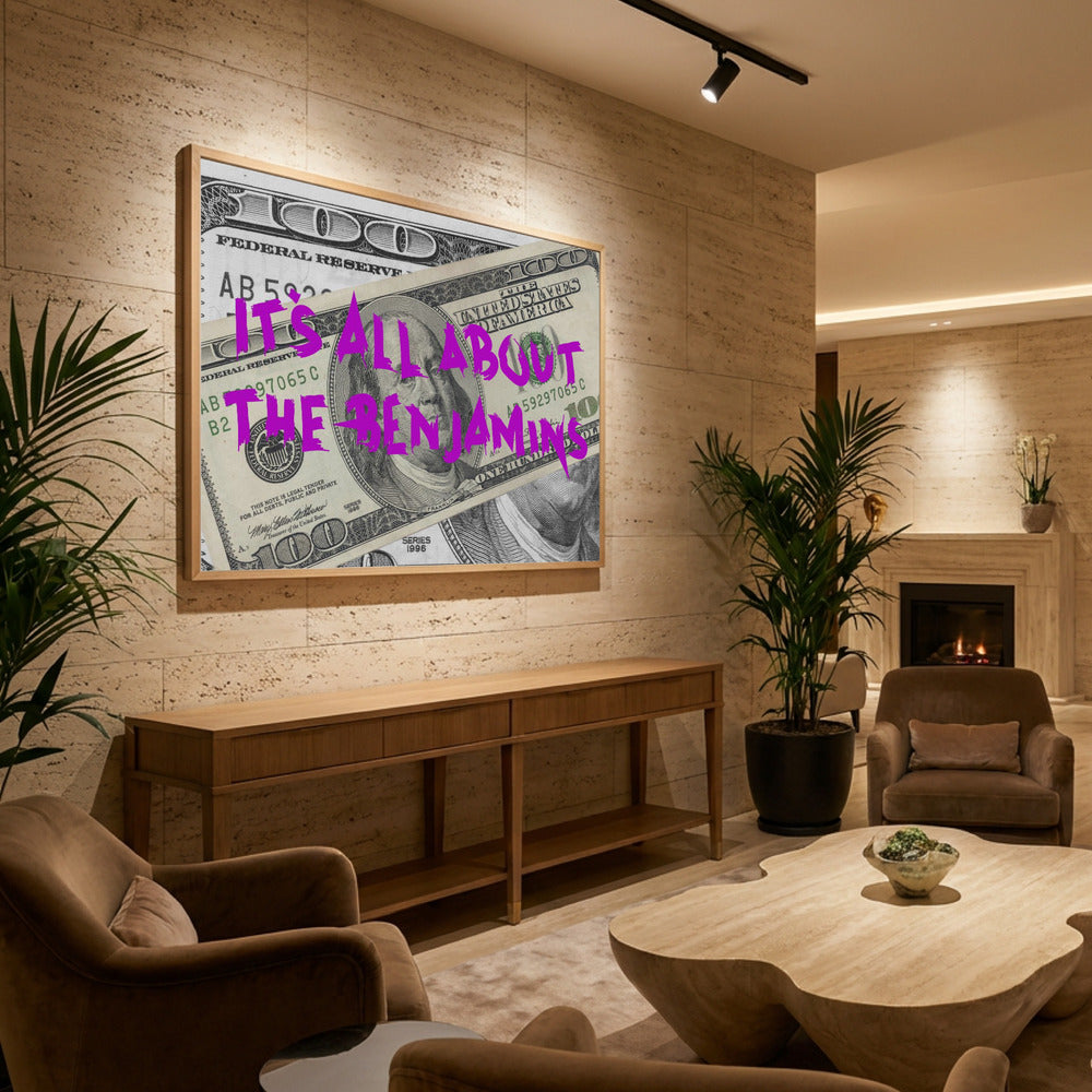 100 Dollar - Poster / Art Print - interiör