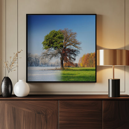 4 seasons - Poster / Art Print - interiör