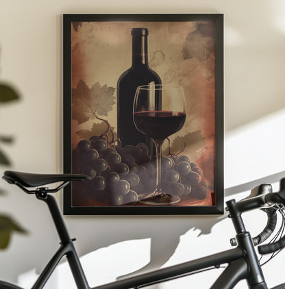 Red Red Wine No 2 - Poster / Art Print - interiör