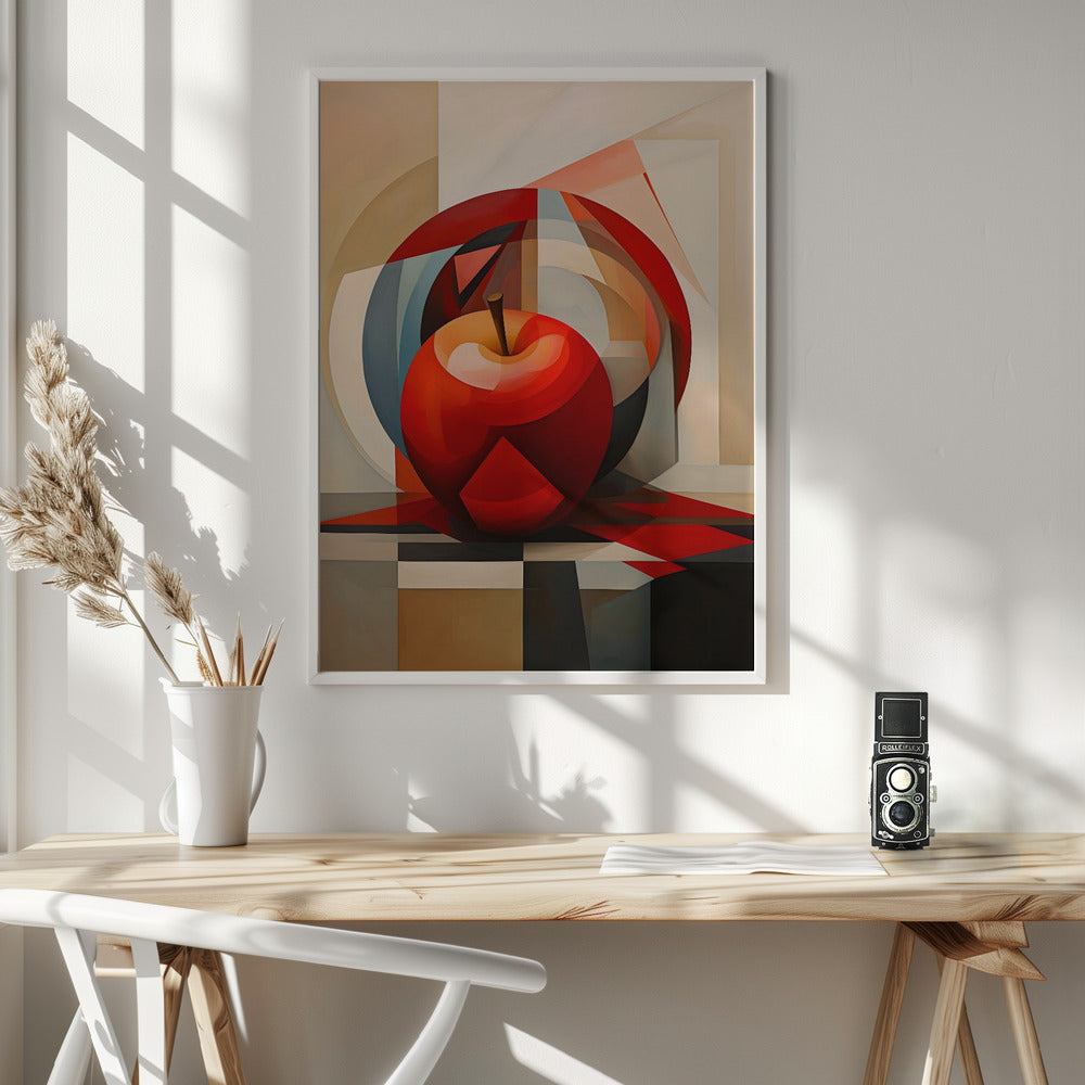 The Abstract Apple - Poster / Art Print - interiör