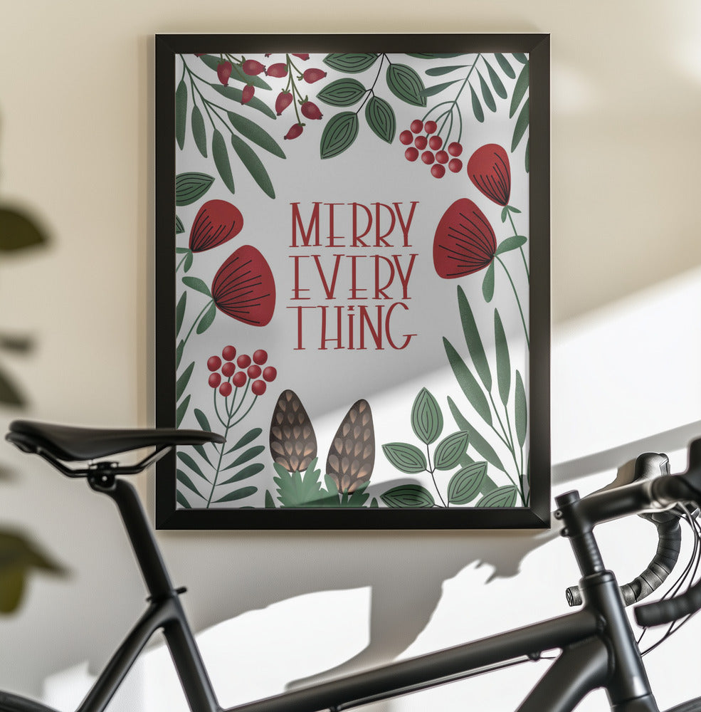 Merry everything - Poster / Art Print - interiör