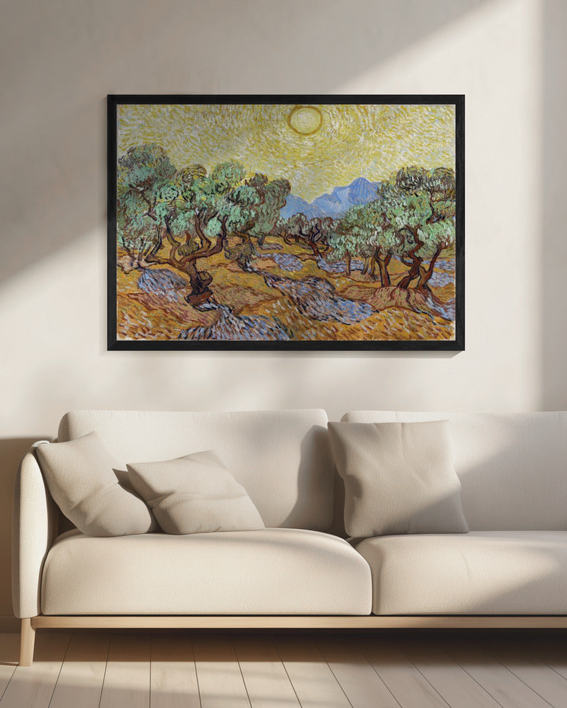 Vincent Van Gogh's Olive Trees (1889) - Poster / Art Print - interiör