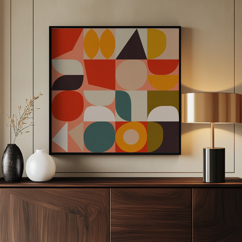 Bauhaus New 4 - Poster / Art Print - interiör