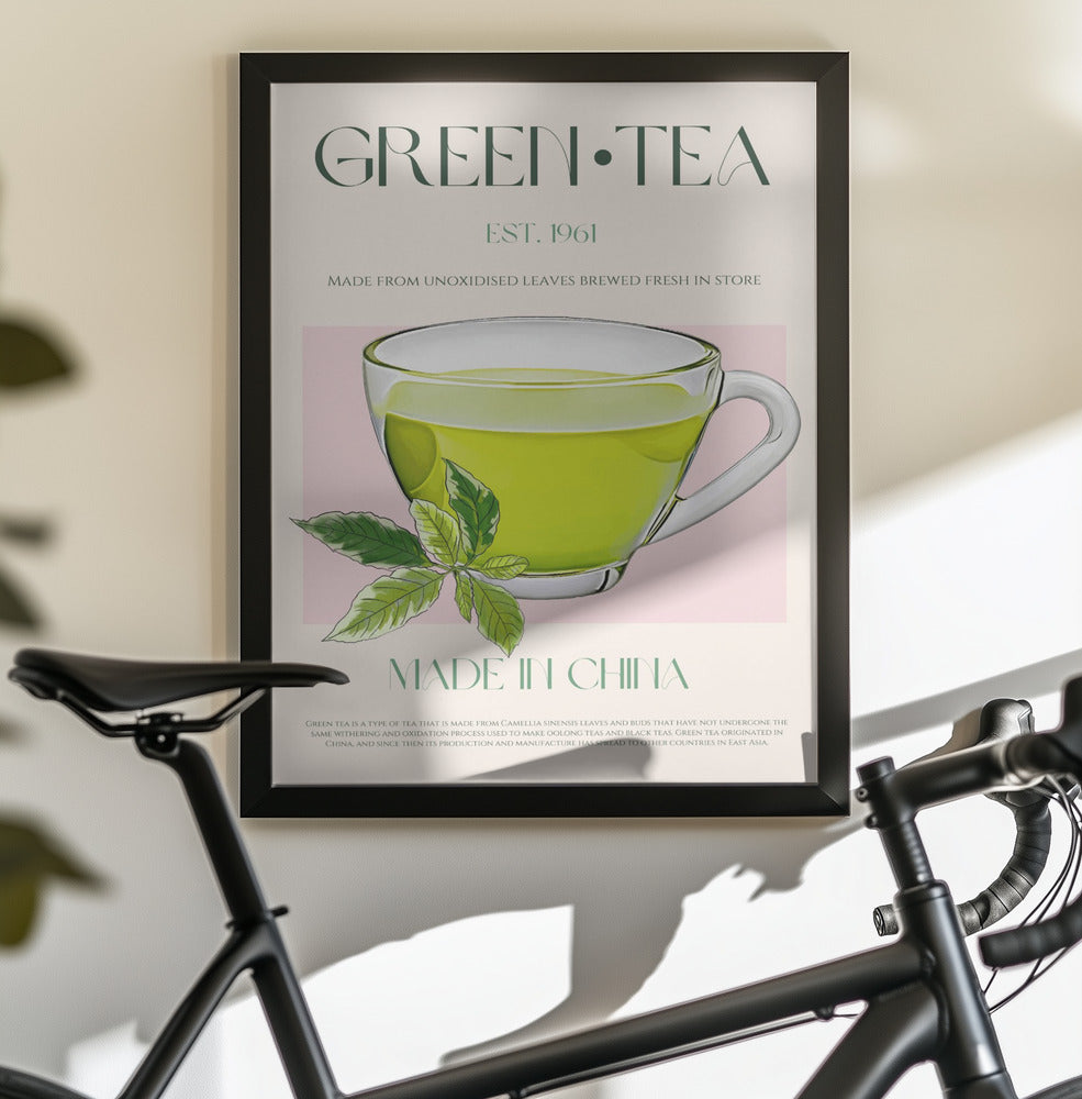 Green Tea - Poster / Art Print - interiör