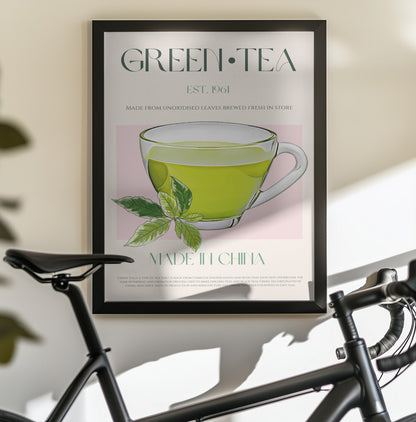 Green Tea - Poster / Art Print - interiör
