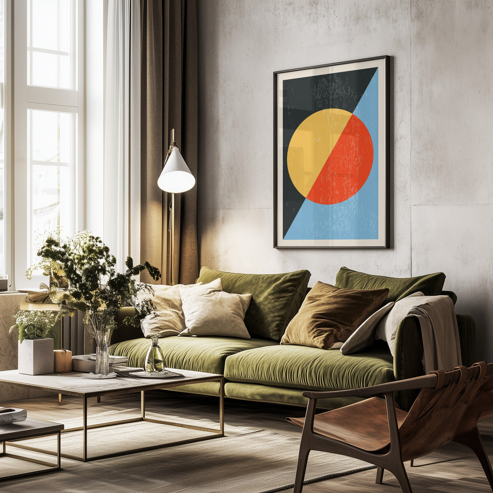 Minimal Abstract Shapes Series #18 - Poster / Art Print - interiör