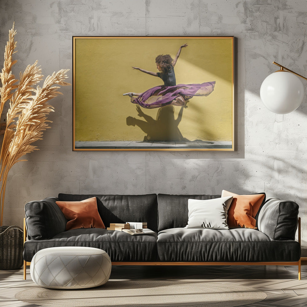 Brenda jumping - Poster / Art Print - interiör