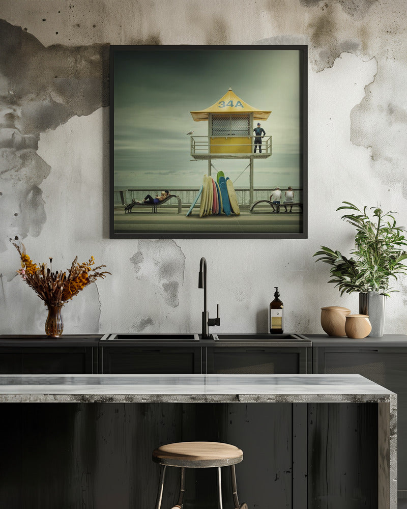 The life guard - Poster / Art Print - interiör