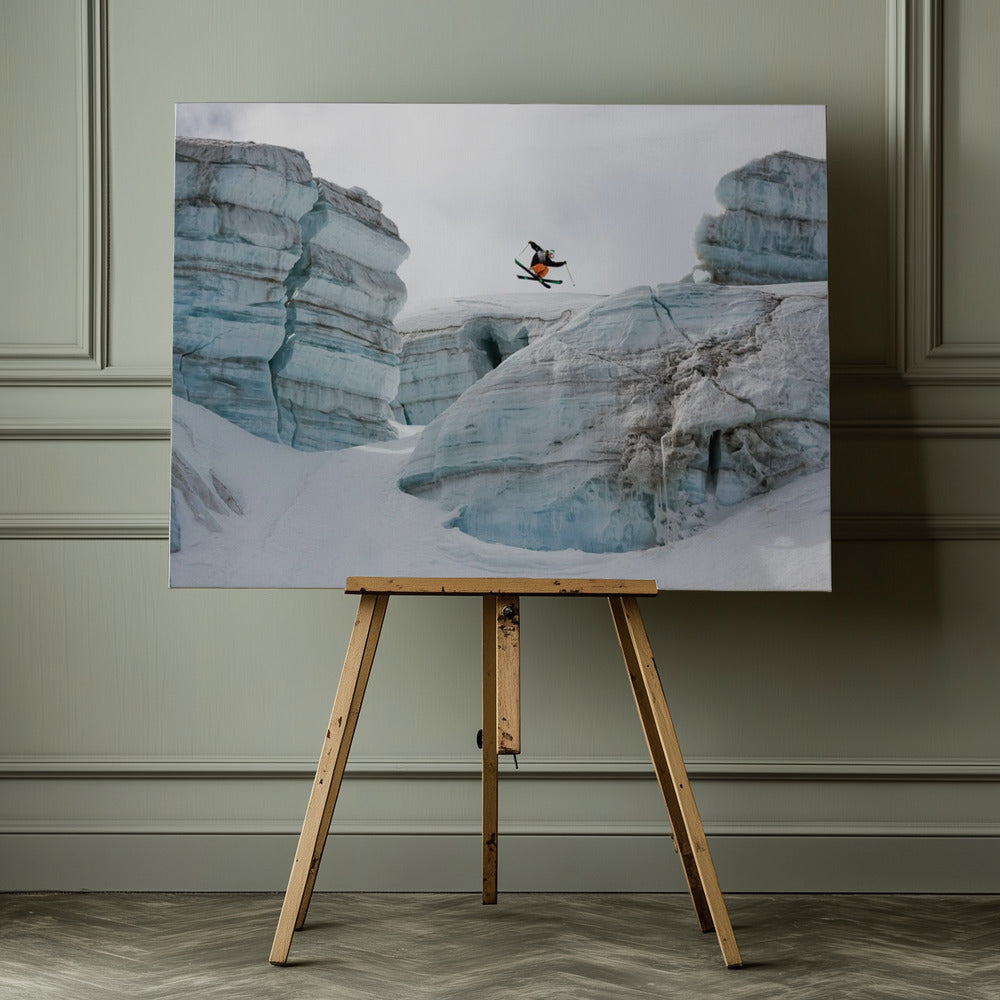 Candide Thovex out of nowhere into nowhere - Poster / Art Print - interiör
