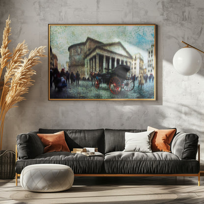 Carriage with horse - Poster / Art Print - interiör