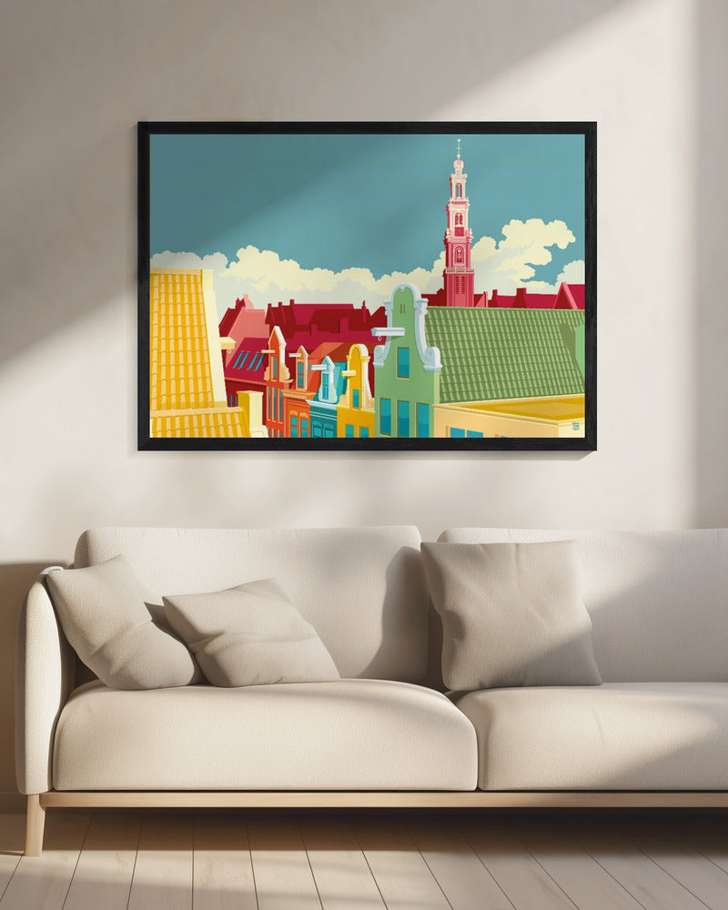 Amsterdam Jordaan Westerkerk - Poster / Art Print - interiör
