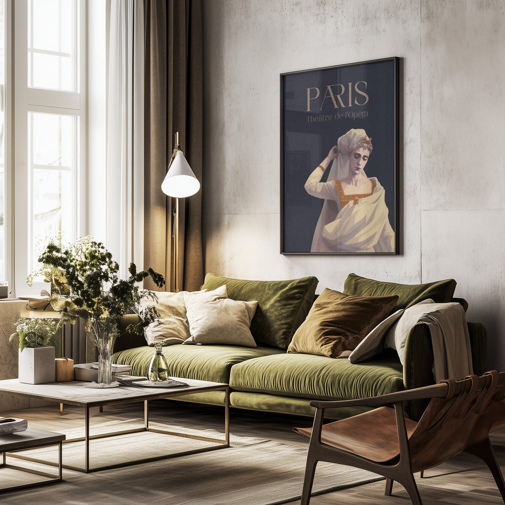 Paris   Theatre De Lopera - Poster / Art Print - interiör